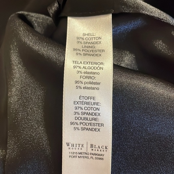 White House Black Market women’s blouse 8 medium Floral Keyhole black pink NWT - Picture 7 of 9